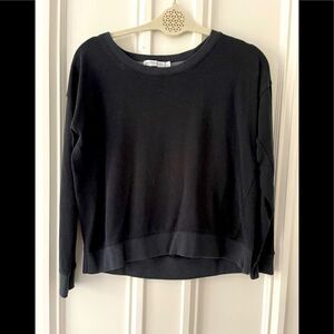 Alternative black cropped sweatshirt S